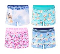 Bluey Amazon Exclusive Panties Girlshort with Bingo, Bandit and More, Sizes 2/3t-8 Boxeur ajusté, Lot de 4 Shorts Girl, 2-3 Ans Fille