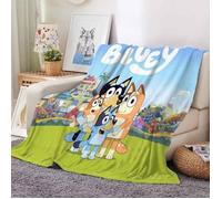 Bluey and Bingo Pour Famille Couverture En Flanelle Imprimée En 3D Pour Enfants - 100x130 cm - Style 7