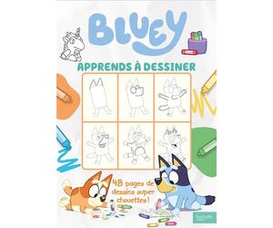 Bluey - Apprends à dessiner Je dessine - BBC Studios Ladybird Books Ltd - Hachette Jeunesse - broché - Document jeunesse