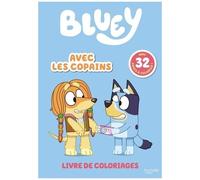 Bluey Avec Les Copains - Livre De Coloriages