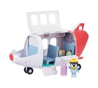 BlueY Avion d'exploration, Pilote, Toit ouvrant, escalier escamotable, Ailes et sièges pour Toute la Famille, Contient 5 Accessoires, Un Compartiment à Bagages et Une Feuille d'autocollants
