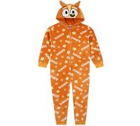 BlueY Bingo Grenouillere Enfant | Combinaison Enfant Polaire | Surpyjama Garcon Bingo | Orange 3-4 Ans