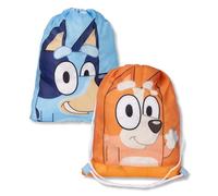 Bluey & Bingo Sac à cordon de serrage pour école PE Sac de natation