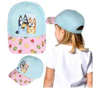 Bluey Casquette POUR L'ÉTÉ en COTON rose turquoise pour filles 100% COTON 54 cm 54 cm