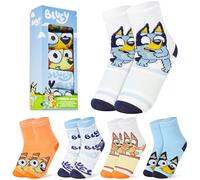 BlueY Chaussette Fille EU 27-30, Lot de 5 Paires Mi-Mollet Chaussettes Fantaisie, Socquettes Enfants, Cosy Idee Cadeau