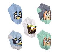 Bluey Chaussettes pour garçons, Bleu (lot de 5), 4-6