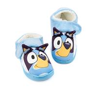 BlueY Chaussons Enfants Tout-petits | Filles Garçons Animés Bleu Heeler Chiot 3D Oreilles Maison Chaussures | Sangle de soutien avec semelle synthétique | Émission de télévision pour enfants