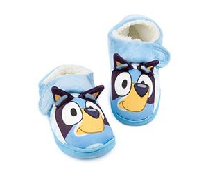 BlueY Chaussons Enfants Tout-petits | Filles Garçons Animés Bleu Heeler Chiot 3D Oreilles Maison Chaussures | Sangle de soutien avec semelle synthétique | Émission de télévision pour enfants