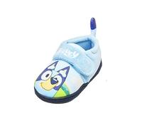 BlueY, Chaussons Mixte Enfant pour Garçon ou Fille, avec Fermeture à Sangle et Queue 3D, Bleu, Taille 23-31 EU