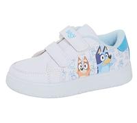 Bluey Chaussures de sport légères et faciles à attacher pour garçons et filles, blanc, 25 EU
