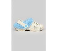 Bluey Sabots doublés en fourrure pour enfants avec breloques - Chaussures pour garçons pour l'intérieur et l'extérieur, ecru, 24 EU