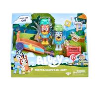BlueY Coffret véhicule et Figurines, Kart de Rusty, Figurines de 6 à 7 cm et Accessoires