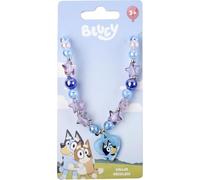 Bluey Collier avec pendentif en forme de cœur pour enfants de plus de 3 ans avec perles d'étoiles et design original