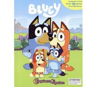 Disney Bluey Comptines et Figurines - Livre illustré, 10 figurines, tapis de jeu