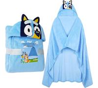 BlueY Couverture Plaid à Capuche Enfant, Plaid Doux et Chaud pour Garçon ou Fille avec Oreilles 3D, Idée Cadeau Cocooning