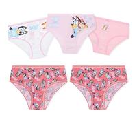 BlueY Culottes Fille, Culotte Coton Enfant Confortables et Respirants, Lot de 5 (Rose/Blanc, 7-8 Ans)