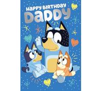 Bluey Daddy Carte d'anniversaire mignonne pour papa
