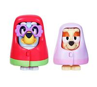 Bluey Ensemble de Jeu et de Grannies de Bingo : Figurines articulées de 6,3 cm, Lot de 2 Comprenant 2 couvertures Amovibles et des Lunettes