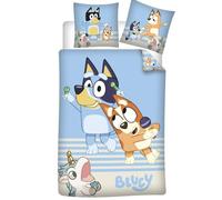 BLUEY Ensemble De Literie Réversible 2 Pièces 135 X 200 CM 100% Coton