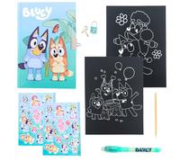 BlueY Ensemble de Papeterie, Comprenant du Papier à Gratter, Carnet, Stylo, Autocollants et Un Cadenas avec Clés, Ensemble de Papeterie Cadeau pour Enfants