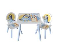 Bluey Ensemble table et chaises pour enfants (2 chaises incluses) - Idéal pour les loisirs créatifs, les goûters, l'école à la maison, les devoirs et plus encore