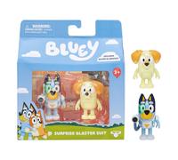 Bluey Figurines articulées Lot de 2 – Surprises Blaster Suit Pack, 6,35 cm, Bluey et Chucky