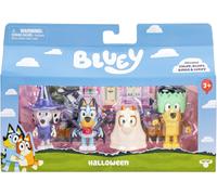 Bluey Figurines Lot de 4, Halloween, Figurines Poseables 2,5 Pouces