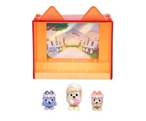 BlueY Fuzzies Follow Set Le bouclier, avec trois mini figurines souples à collectionner (dont une figurine exclusive), vitrine, carte à échanger et aperçu des figurines, 80 figurines à collectionner