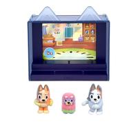 Bluey Fuzzies Lot d'épisodes : mamies, 3 mini figurines floquées | Comprend une figurine exclusive, une vitrine, une carte à collectionner et un guide ; 50 à collectionner en série 1