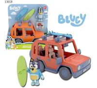 Bluey Heeler Véhicule Familial 4WD Avec 1 Figurine Et 2 Planches De Surf