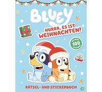 BLUEY - Hurra, es ist Weihnachten! - Rätsel- und Stickerbuch: Mit über 100 Stickern