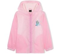 BlueY Impermeable Fille avec Capuche Oreilles 3D et Doublure Polaire - Veste Imperméable Enfant (Rose, 7-8 Ans)