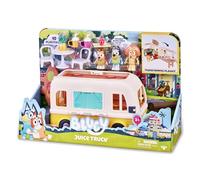 Bluey Juice Truck Playset BLY48000 Jouet de Camion de jus, 3 Figurines articulées de la série, Accessoires de Nourriture et Autocollants décoratifs pour garçons et Filles à partir de 3 Ans