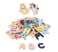 Bluey Kit de lettres et de chiffres magnétiques - Jouet magnétique éducatif pour enfants, avec personnages de dessins animés, parfait pour les enfants à partir de 3 ans, matériaux colorés et sûrs