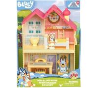 Bluey – Set de jeu Mini maison 3 pièces avec poignée, figurine et 5 éléments de jeu