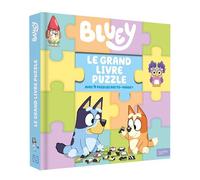 Bluey - Le grand livre puzzle Mon grand livre puzzle - BBC Studios Ladybird Books Ltd - Hachette Jeunesse - cartonné - Livre-jeu