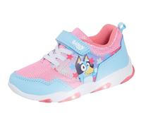 Bluey Light Up Trainers pour Filles Puppy Easy Fasten Chaussure de Sport avec Éclairage LED Clignotant Baskets, rose(w), 24 EU