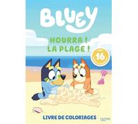 Bluey - Livre de coloriages - Hourra ! La plage ! - BBC Studios Ladybird Books Ltd - Hachette Jeunesse - broché - Document jeunesse