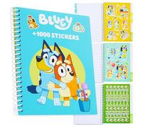Bluey Livre Stickers Enfant et Coloriage 1000+ Autocollants et Gommettes pour Enfants Idée Cadeau
