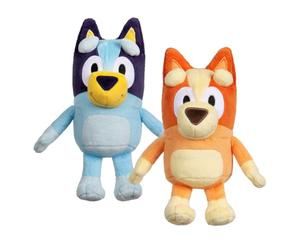 Bluey Lot de 2 Peluches de 20,3 cm et Bingo | Animaux en peluche pour le spectacle, l'heure du conte ou les siestes ; jouets Bluey pour enfants d'âge préscolaire et fans à