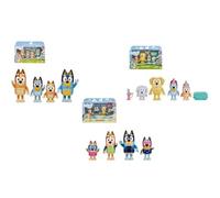 Bluey Lot de 4 Figurines 6 cm avec Accessoires - Modèles Assortis