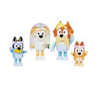Bluey Lot de 4 Figurines de Mariage