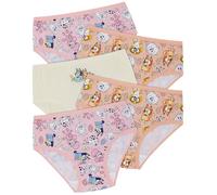 Bluey Lot de 5 slips de bingo 100 % coton pour fille, multicolore, 3-4 ans