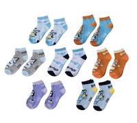 Bluey Lot de chaussettes de cheville pour un usage quotidien et le sport - Lot de chaussettes douces et respirantes pour chaussures et chaussures décontractées, multicolore, 27-30
