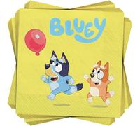 """" Bluey """" Lunchonon Napkins 6.5 """" (16-pack) - Party Essentials vibrant parfait pour les f tes pour enfants et les r unions de famille