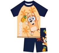 BlueY Maillot De Bain Garcon Bingo, Maillot De Bain Piscine Haut Et Short, Orange 3-4 Ans