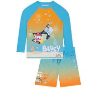 BlueY Maillot De Bain Garcon, Haut Et Short De Bain Garcon, Maillot Natation Enfant, Bleu 6-7 Ans