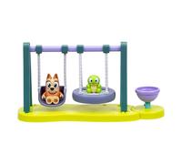 BlueY Mini Sets de Jeu, L'aire de Jeu de Bingo. Jardin d'enfant. Comprend Une Figurine articulée de Bingo avec des Grands Yeux Brillants et de Bébé Tortue