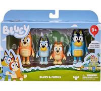 Bluey – Pack de 4 figurines Family Pack (90077) – Bluey, Bingo, Bandit et Chilli