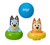 Bluey Official 3 Pack Bath Squirters Toy with Bluey, Bingo and Ball, Jaune